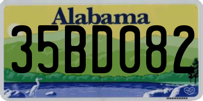 AL license plate 35BD082