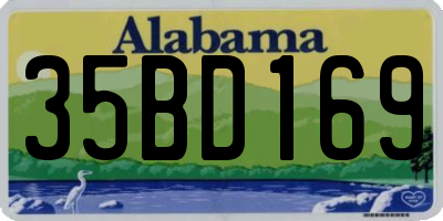 AL license plate 35BD169