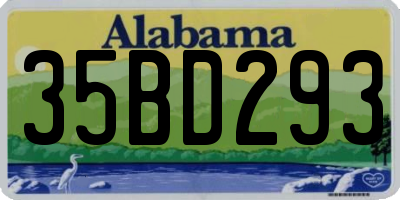 AL license plate 35BD293