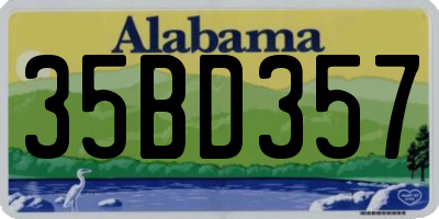 AL license plate 35BD357
