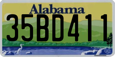 AL license plate 35BD411