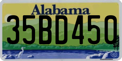 AL license plate 35BD450