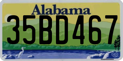 AL license plate 35BD467