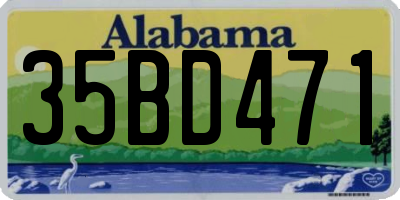AL license plate 35BD471