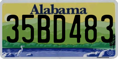 AL license plate 35BD483