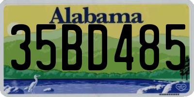 AL license plate 35BD485
