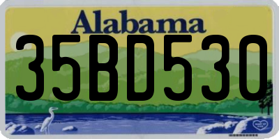 AL license plate 35BD530