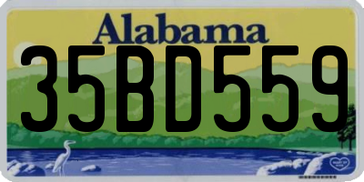 AL license plate 35BD559