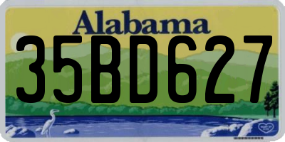 AL license plate 35BD627