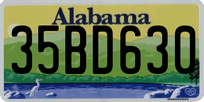 AL license plate 35BD630