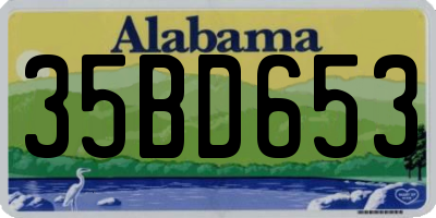 AL license plate 35BD653