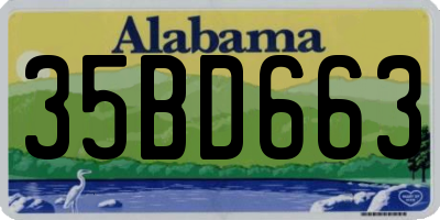 AL license plate 35BD663
