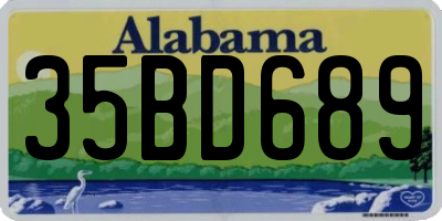 AL license plate 35BD689