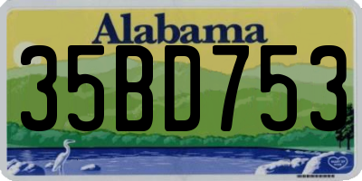 AL license plate 35BD753