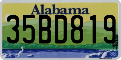 AL license plate 35BD819