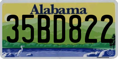 AL license plate 35BD822