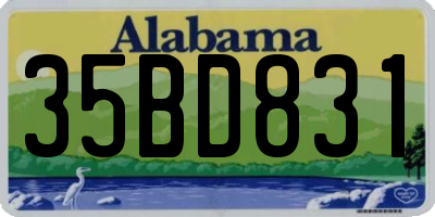 AL license plate 35BD831