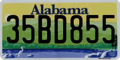 AL license plate 35BD855