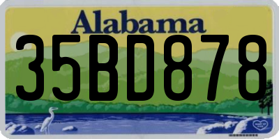 AL license plate 35BD878