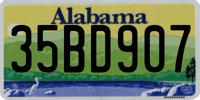 AL license plate 35BD907