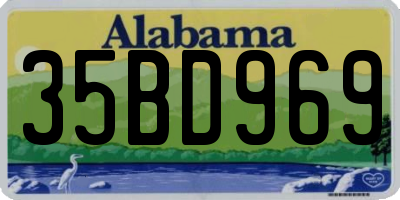 AL license plate 35BD969