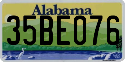 AL license plate 35BE076