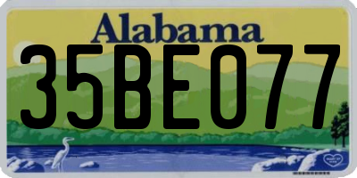 AL license plate 35BE077
