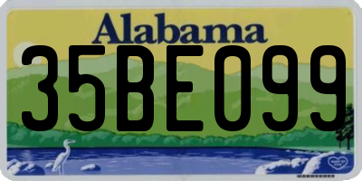 AL license plate 35BE099