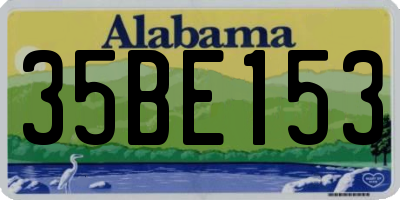 AL license plate 35BE153