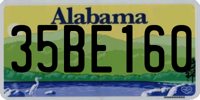 AL license plate 35BE160