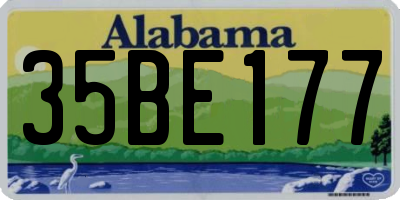 AL license plate 35BE177
