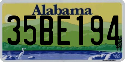 AL license plate 35BE194
