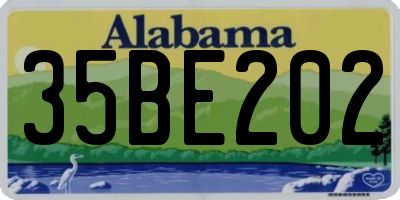 AL license plate 35BE202