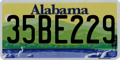AL license plate 35BE229