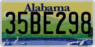 AL license plate 35BE298