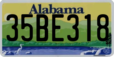 AL license plate 35BE318