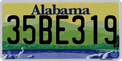 AL license plate 35BE319
