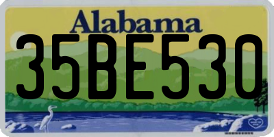 AL license plate 35BE530