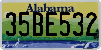 AL license plate 35BE532