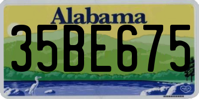 AL license plate 35BE675