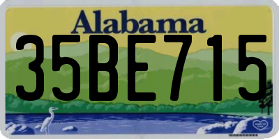 AL license plate 35BE715