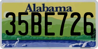AL license plate 35BE726