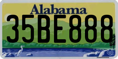AL license plate 35BE888