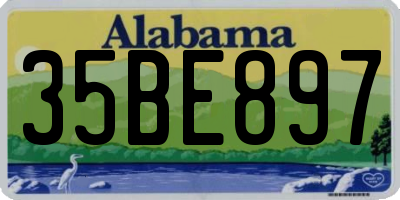 AL license plate 35BE897