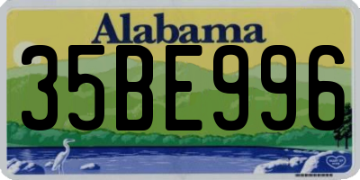 AL license plate 35BE996
