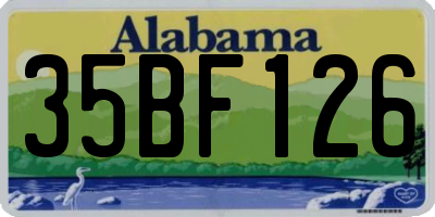 AL license plate 35BF126