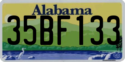 AL license plate 35BF133