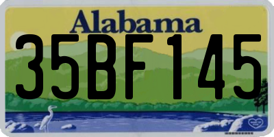 AL license plate 35BF145