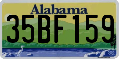 AL license plate 35BF159