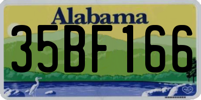 AL license plate 35BF166